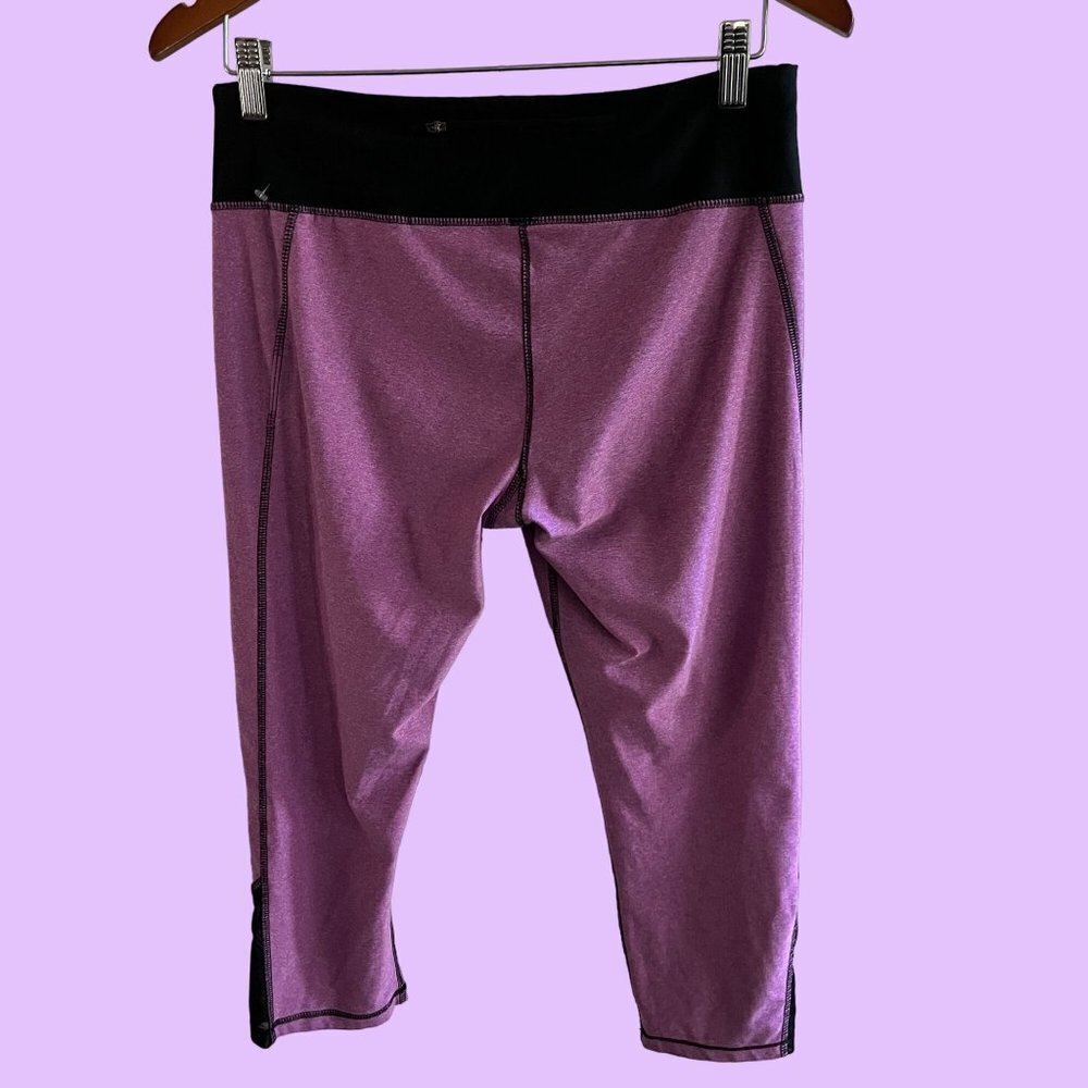 RBX Cropped Leggings Womens L Pink Stretchy Gym Workout Running Hiking Yoga Pant - Picture 5 of 9